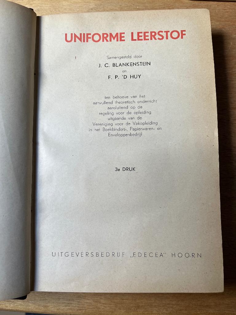 Boekbinden, Gelezen, Blankenstein, Ophalen of Verzenden, Overige onderwerpen