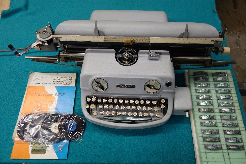 grafische schrijf/zetmachine Varityper, Diversen, Ophalen, Gebruikt