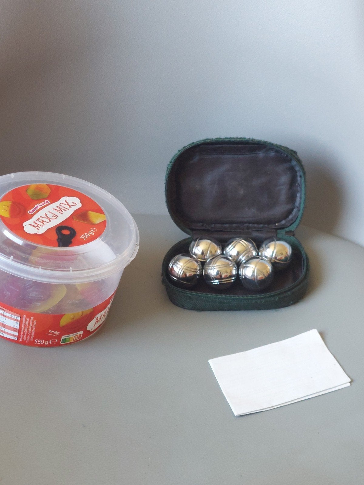 Jeu de Boules set met spelregels en etui, Ophalen of Verzenden, Zo goed als nieuw