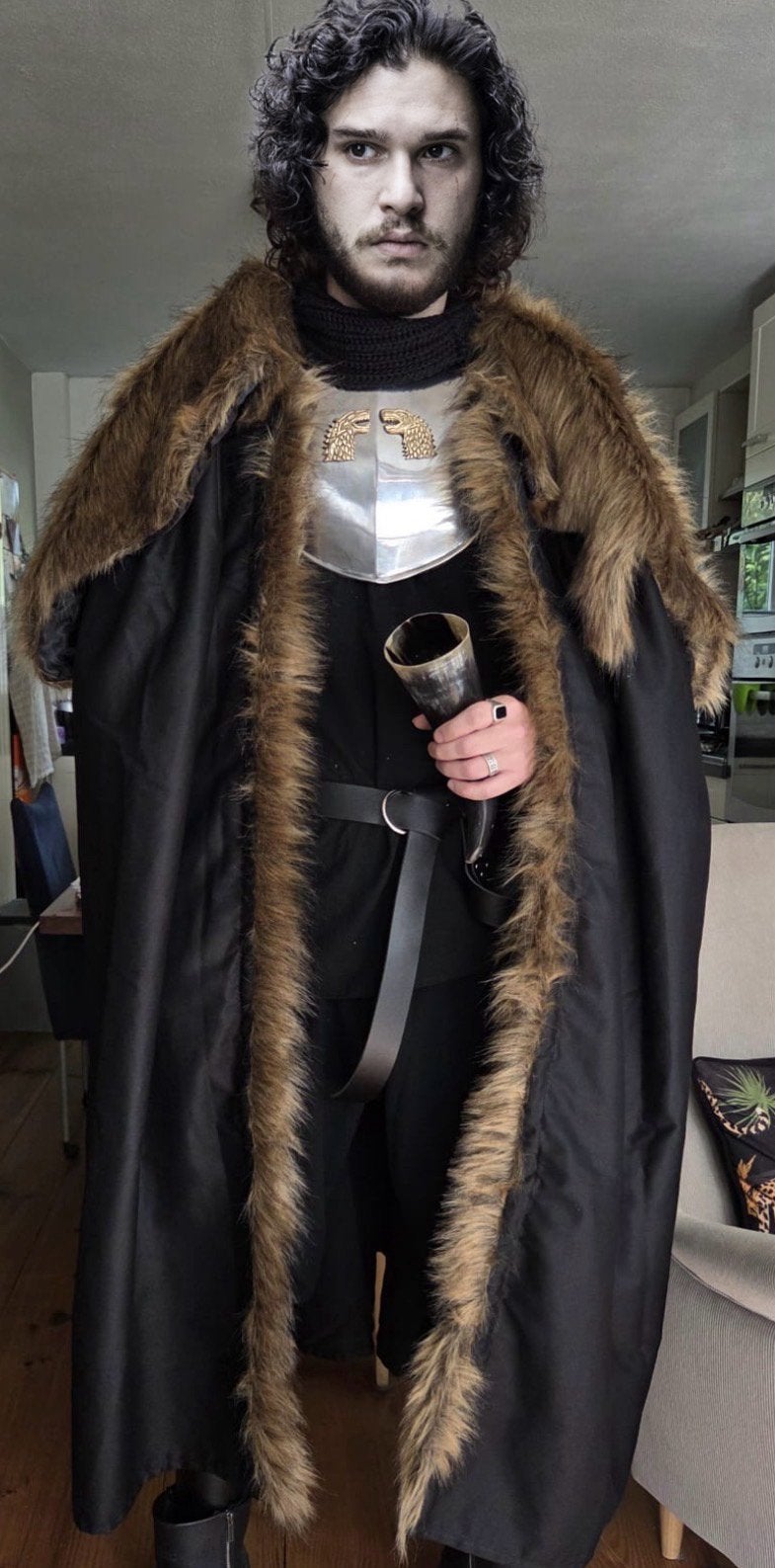 Jon Snow kostuum Game of Thrones, Kleding | Heren, Ophalen of Verzenden, Zo goed als nieuw