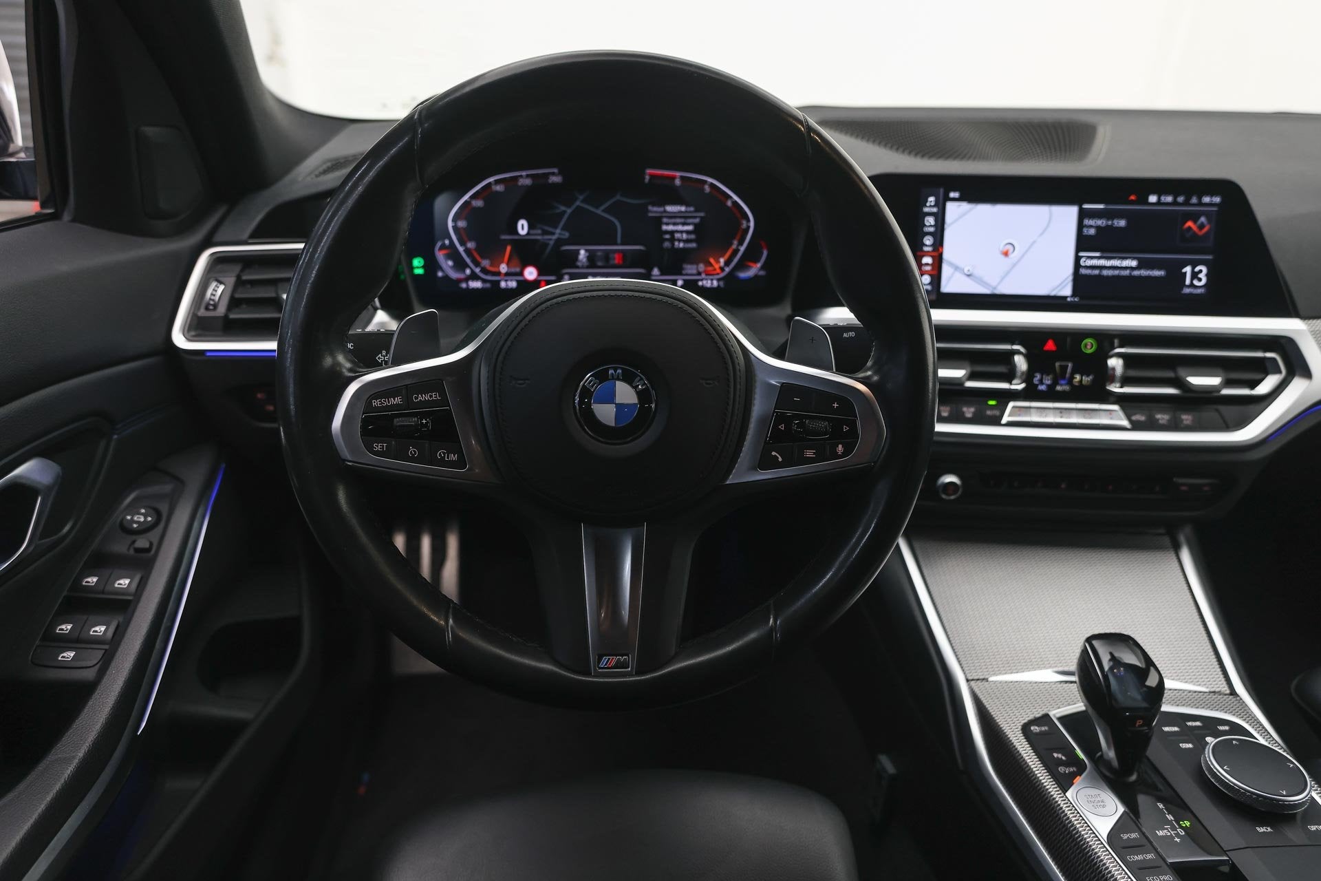 BMW 3 Serie 318i Executive M Sport Automaat / Sportstoelen /, Auto's, Achterwielaandrijving, Gebruikt, Met garantie (alle), Blauw