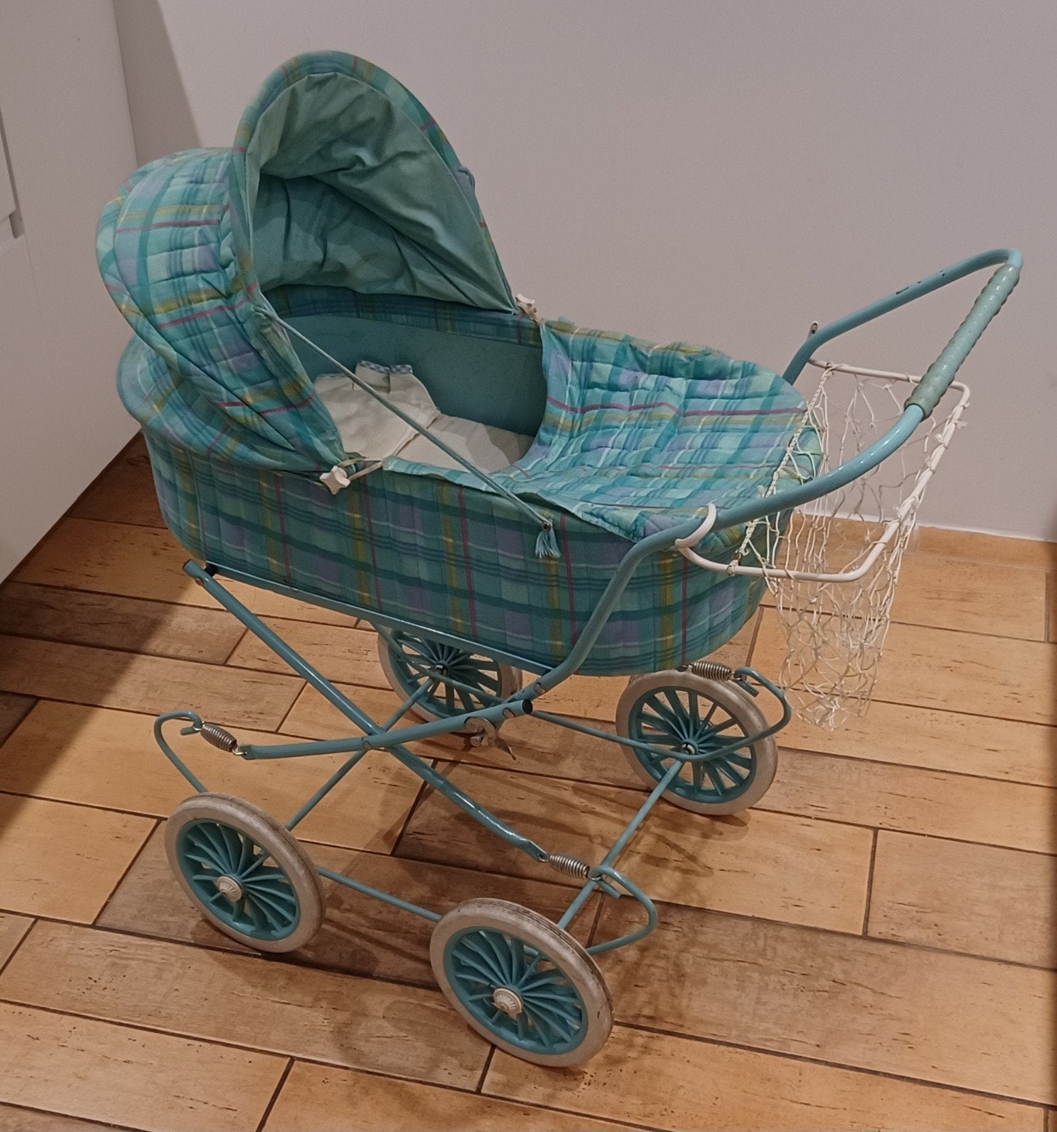 Blauwe speelgoed poppenwagen, Kinderen en Baby's, Ophalen, Gebruikt, Overige typen