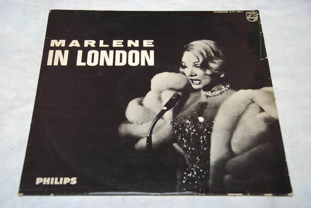 Marlene Dietrich – Marlene in London LP Vinyl, Cd's en Dvd's, Vinyl | Pop, Gebruikt, 12 inch, 1960 - 1969, Fotohoes