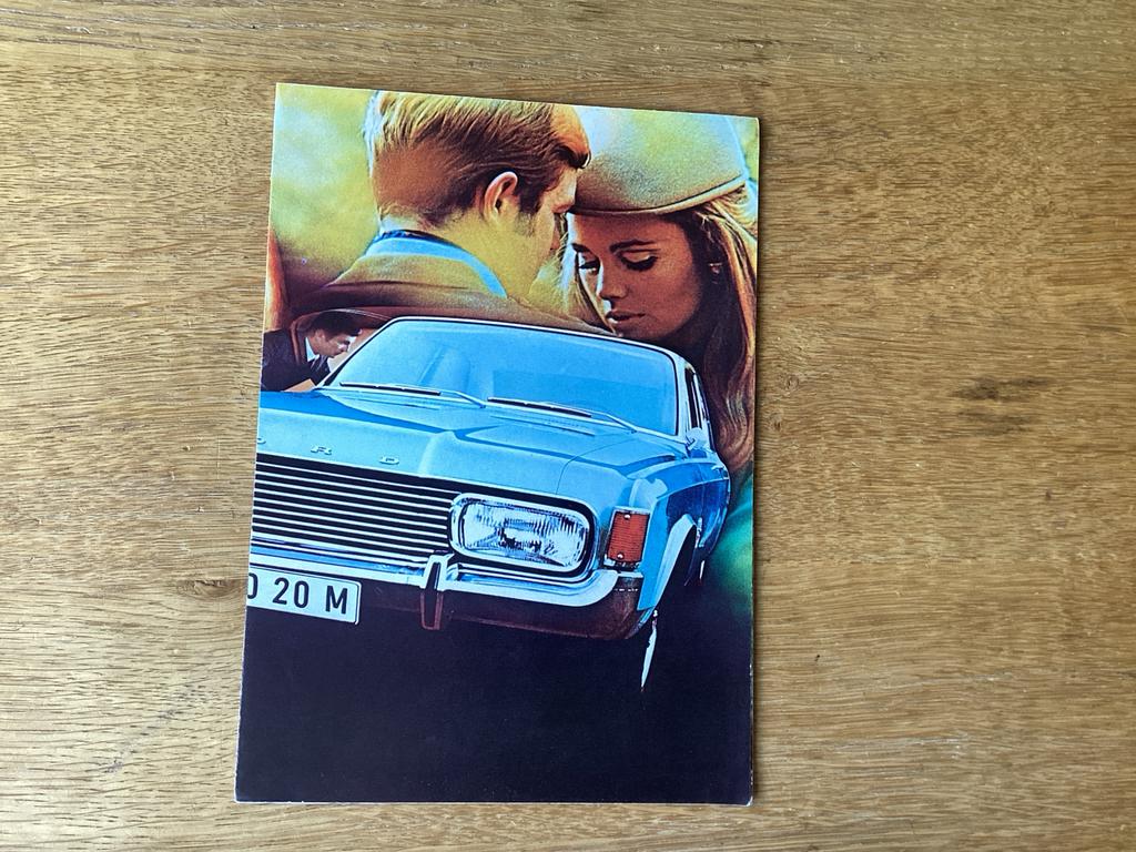 Ford 20M Brochure, Ophalen of Verzenden, Zo goed als nieuw, Ford