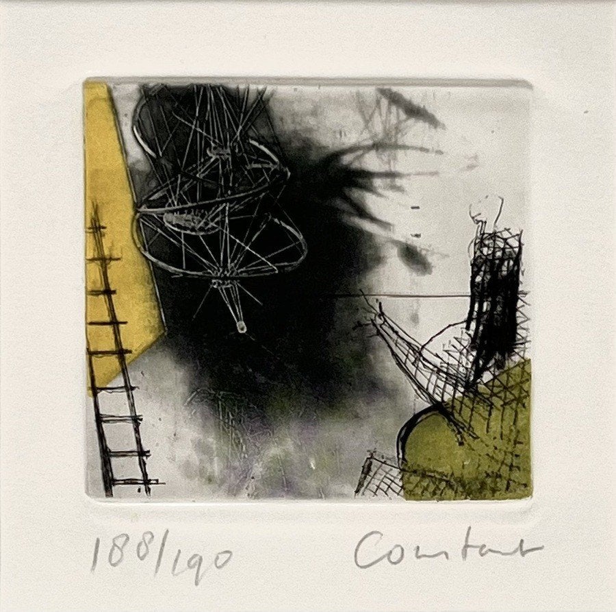 20. Ets, Constant Nieuwenhuys – abstract, ca. 1975, Antiek en Kunst, Ophalen