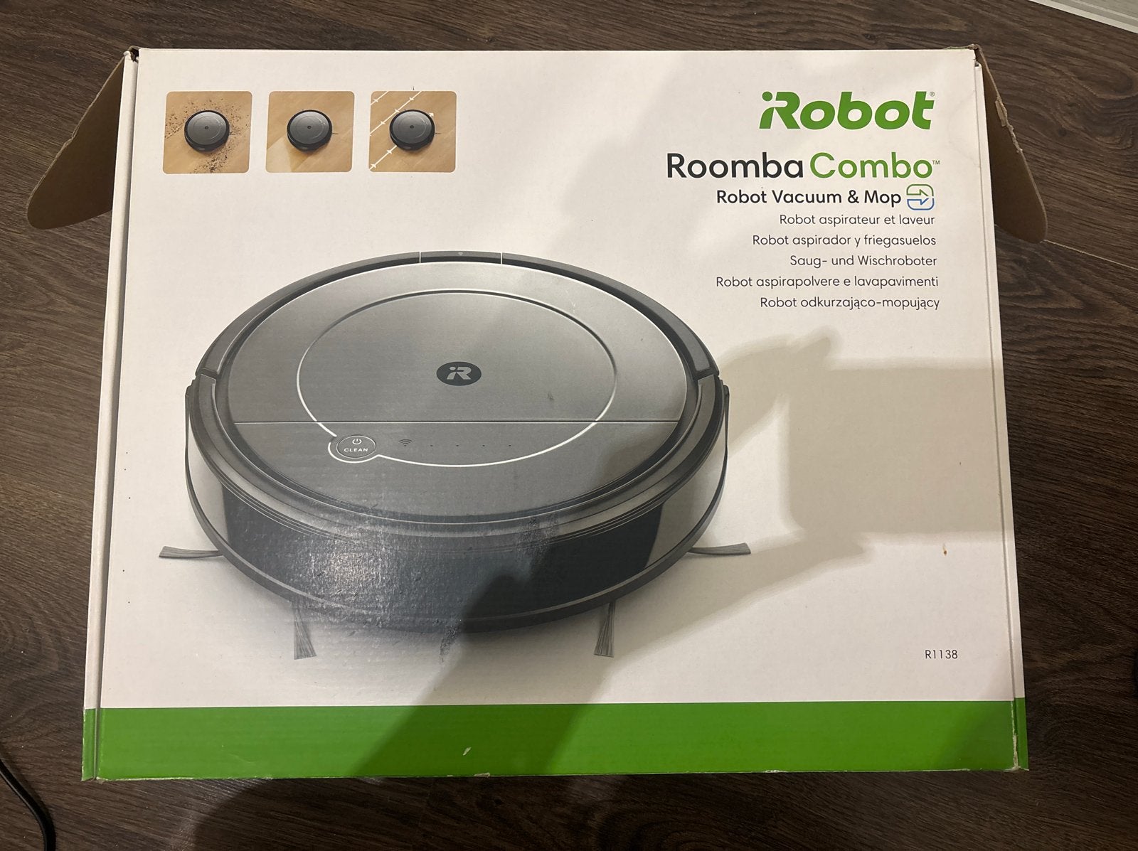 iRobot Roomba Combo Robotstofzuiger en Dweilrobot, IRobot, Ophalen of Verzenden, Zo goed als nieuw, Robotstofzuiger