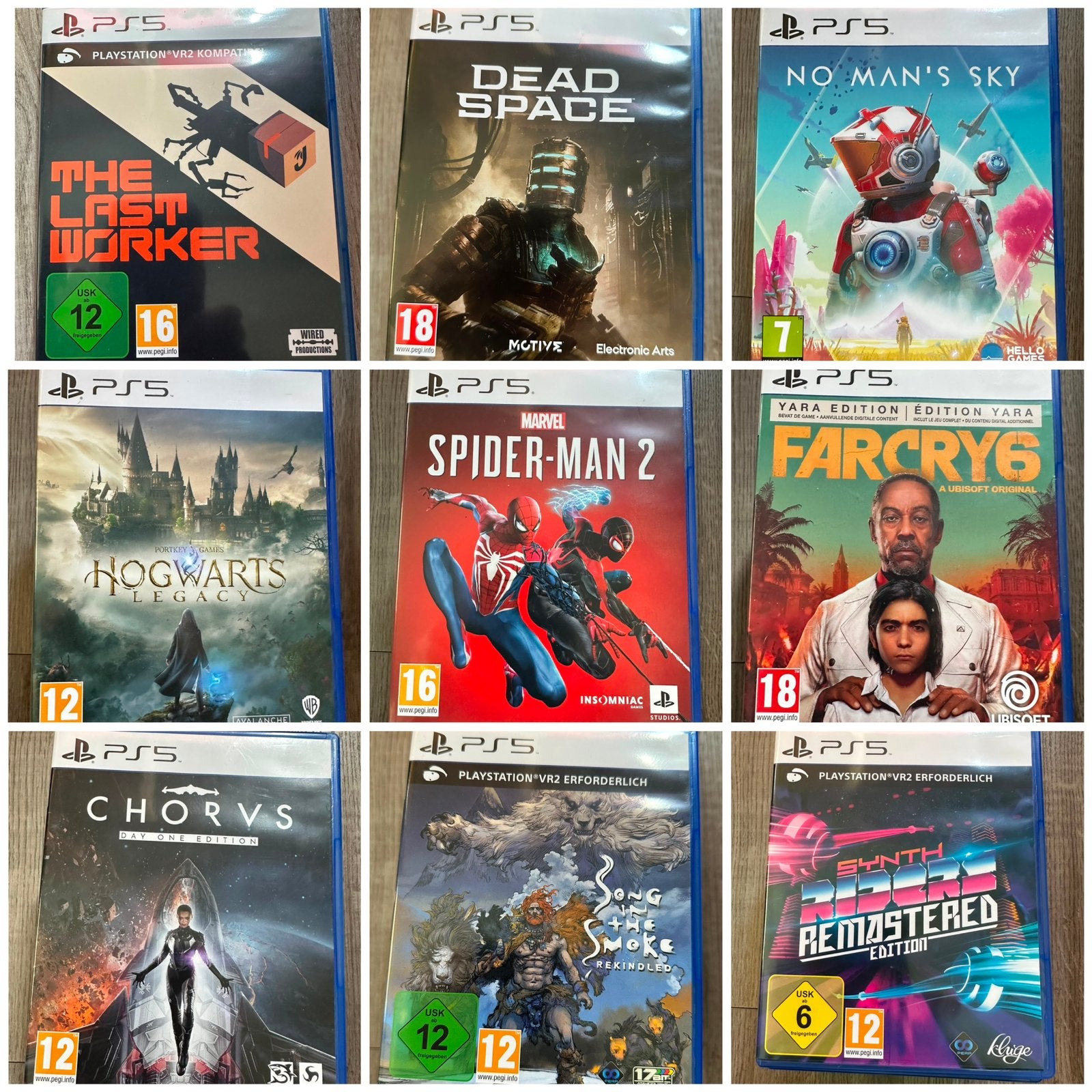 PS5 - Set van 9 games - PlayStation 5, Ophalen of Verzenden, Zo goed als nieuw
