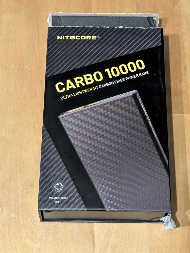 Nieuwe Nitecore Carbo 10000 Powerbank, Audio, Tv en Foto, Accu's en Batterijen, Ophalen of Verzenden, Nieuw, Oplaadbaar