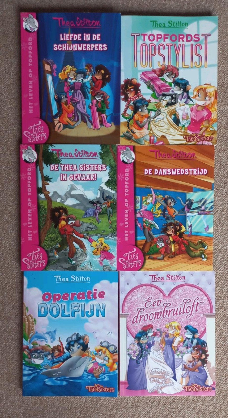 6 Thea Stilton boeken, Boeken, Ophalen, Zo goed als nieuw, Thea Stilton, Fictie