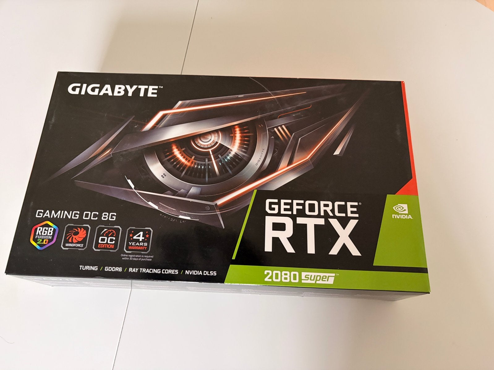 RTX 2080 Super – Gigabyte Gaming OC 8G, Computers en Software, Videokaarten, HDMI, GDDR6, Ophalen of Verzenden, Zo goed als nieuw