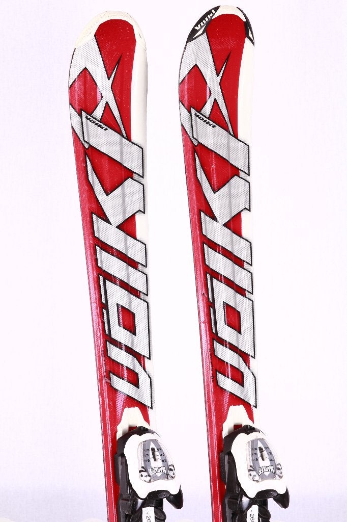 130 cm kinder ski's VOLKL RACETIGER GS, red + Marker 7, Overige merken, Gebruikt, Verzenden, 100 tot 140 cm