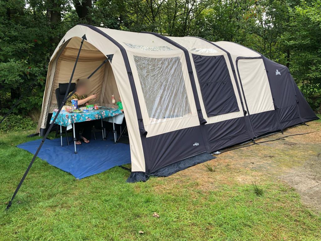 Obelink Florence L opblaasbare 4-persoons tunneltent, Caravans en Kamperen, Ophalen, Zo goed als nieuw, Tot en met 4