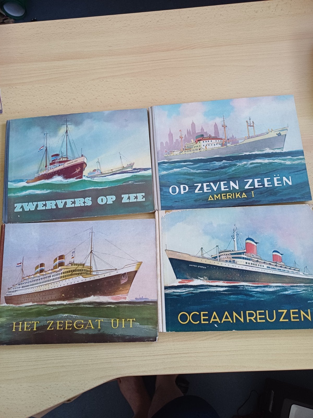 4x Boeken over schepen - Zwervers op Zee, Oceaanreuzen, Ophalen of Verzenden