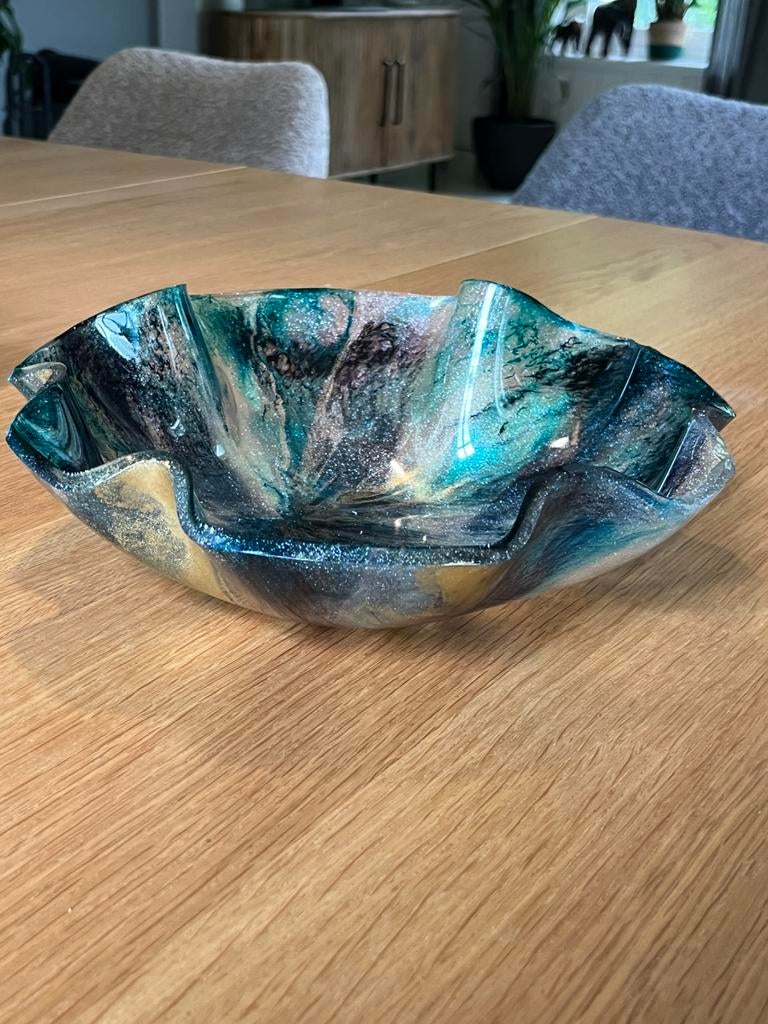 Luxe epoxy schaal galaxy!, Ophalen of Verzenden, Nieuw, Rond