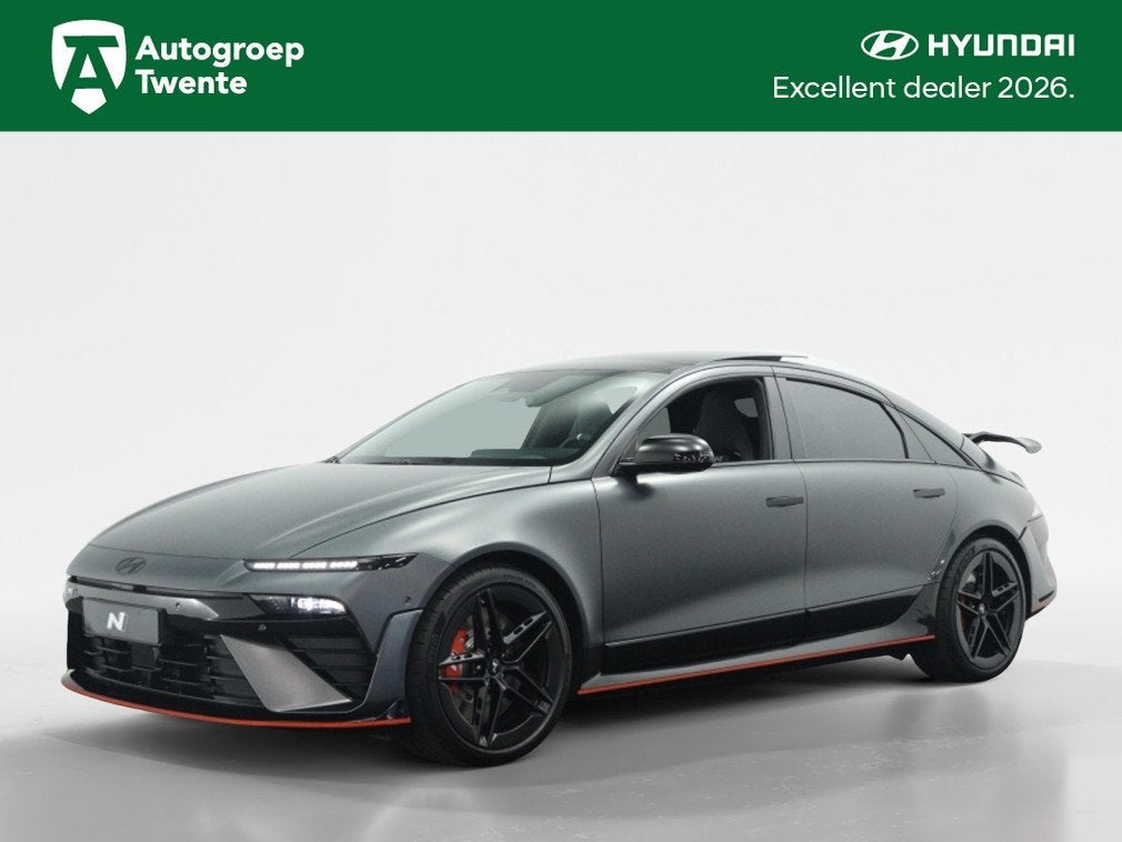 Hyundai IONIQ 6 N 84 kWh AWD 650PK | Panoramadak | Schaalsto, Auto's, Hyundai, 12 maanden, 0 cilinders, Gebruikt, Zwart