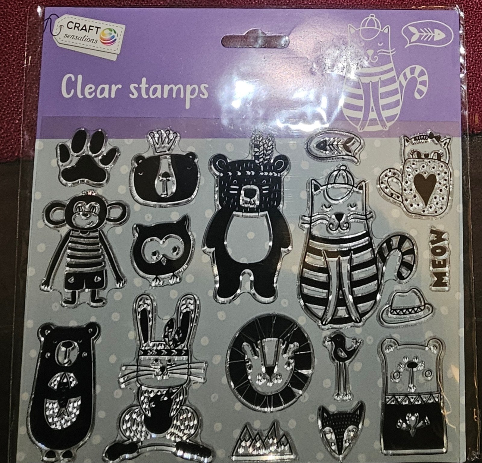 Clear stamps set dieren Craft Sensations, Ophalen of Verzenden