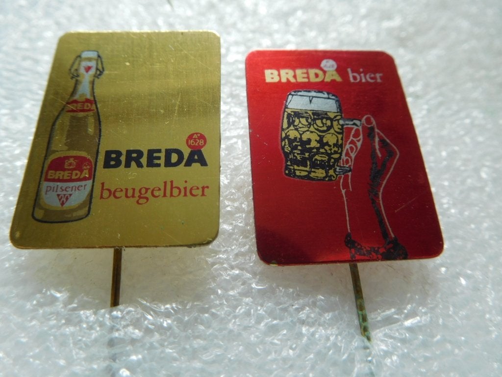 2 x speldje Breda bier samen 0,50 euro, Verzenden, Zo goed als nieuw, Overige onderwerpen