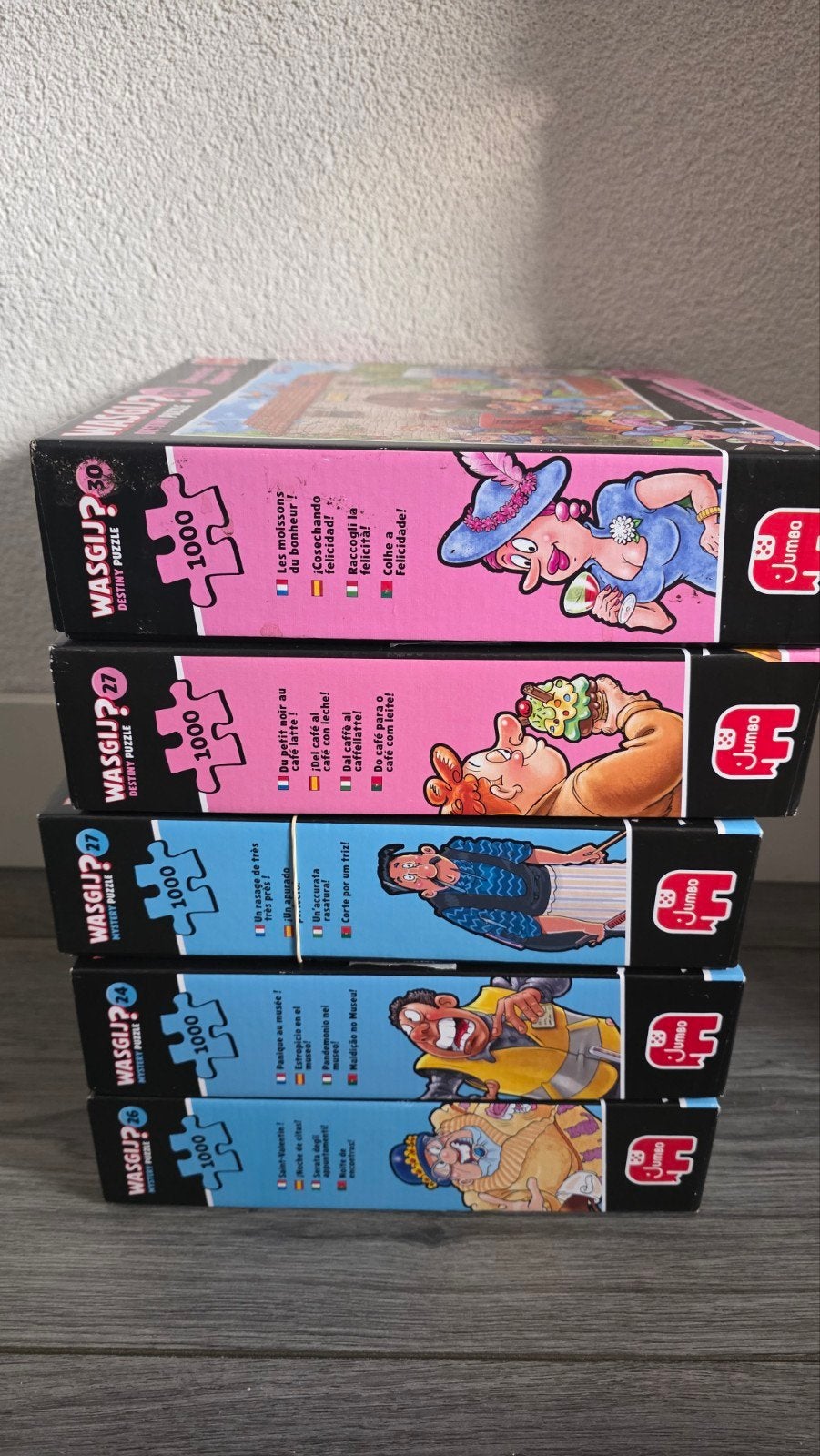 5x Wasgij puzzel, Eén comic, Ophalen of Verzenden, Europa