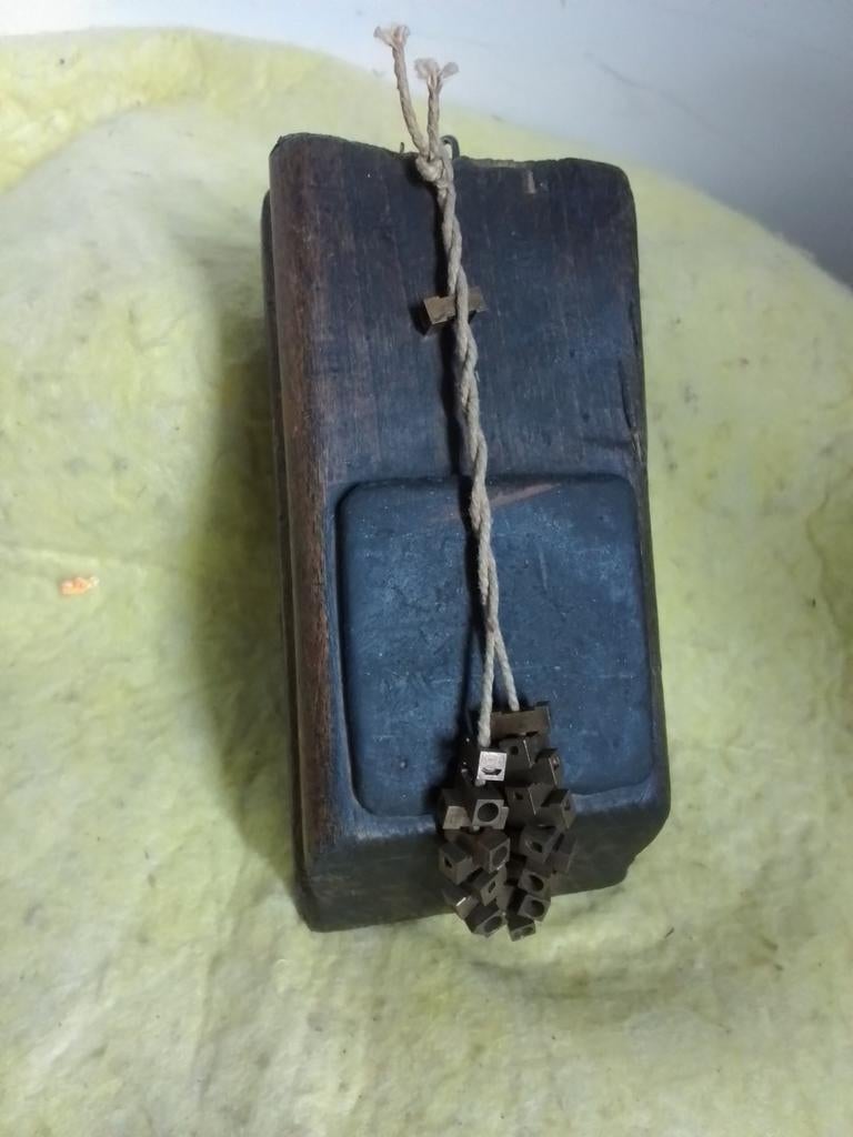 3647) antieke letterlijk met letters, Antiek en Kunst, Antiek | Gereedschap en Instrumenten, Ophalen of Verzenden