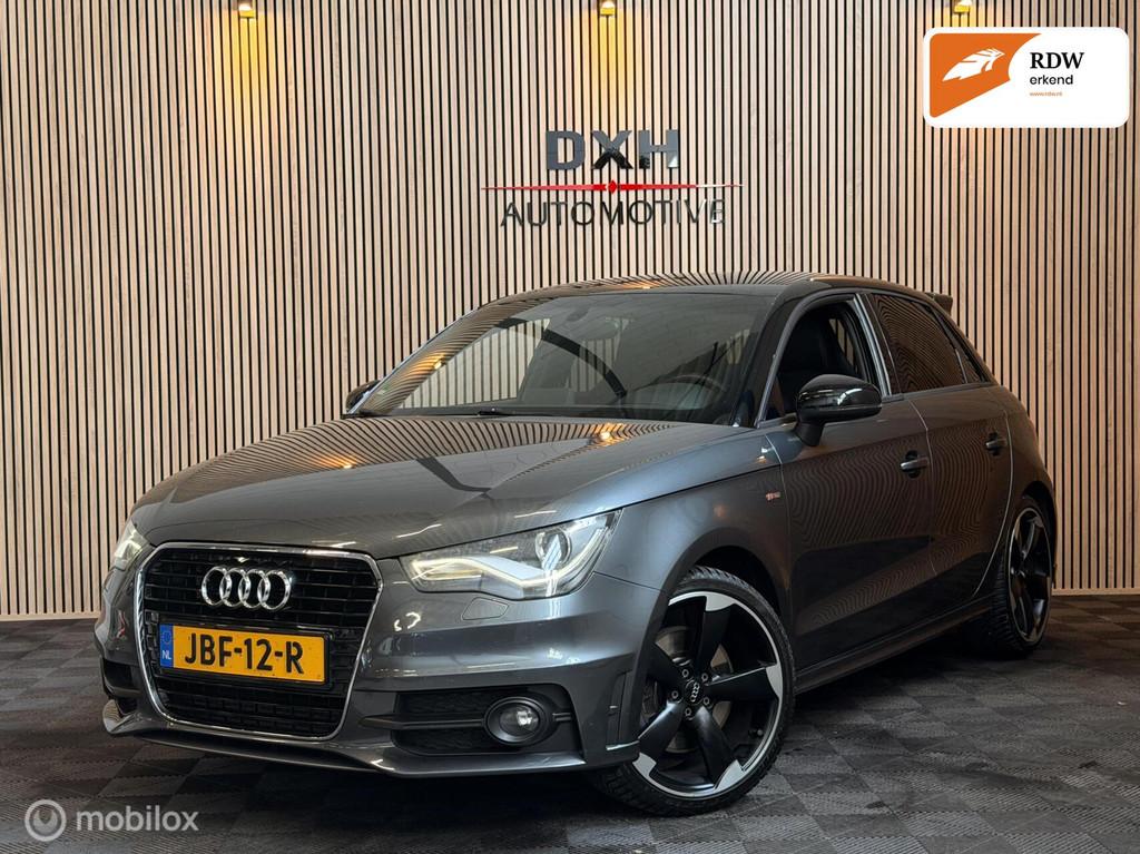 Audi A1 Sportback 1.4 TFSI 185pk S-Line SCHAALSTOELN DAB PDC, Euro 5, Zwart, 4 cilinders, Leder