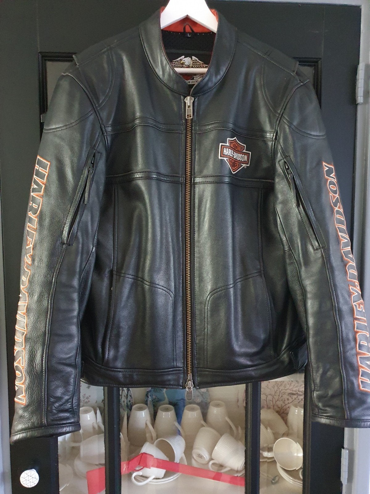 Harley Davidson jack  zwart maat L, Heren, Jas | leer, Ophalen of Verzenden, Harley Davidson.