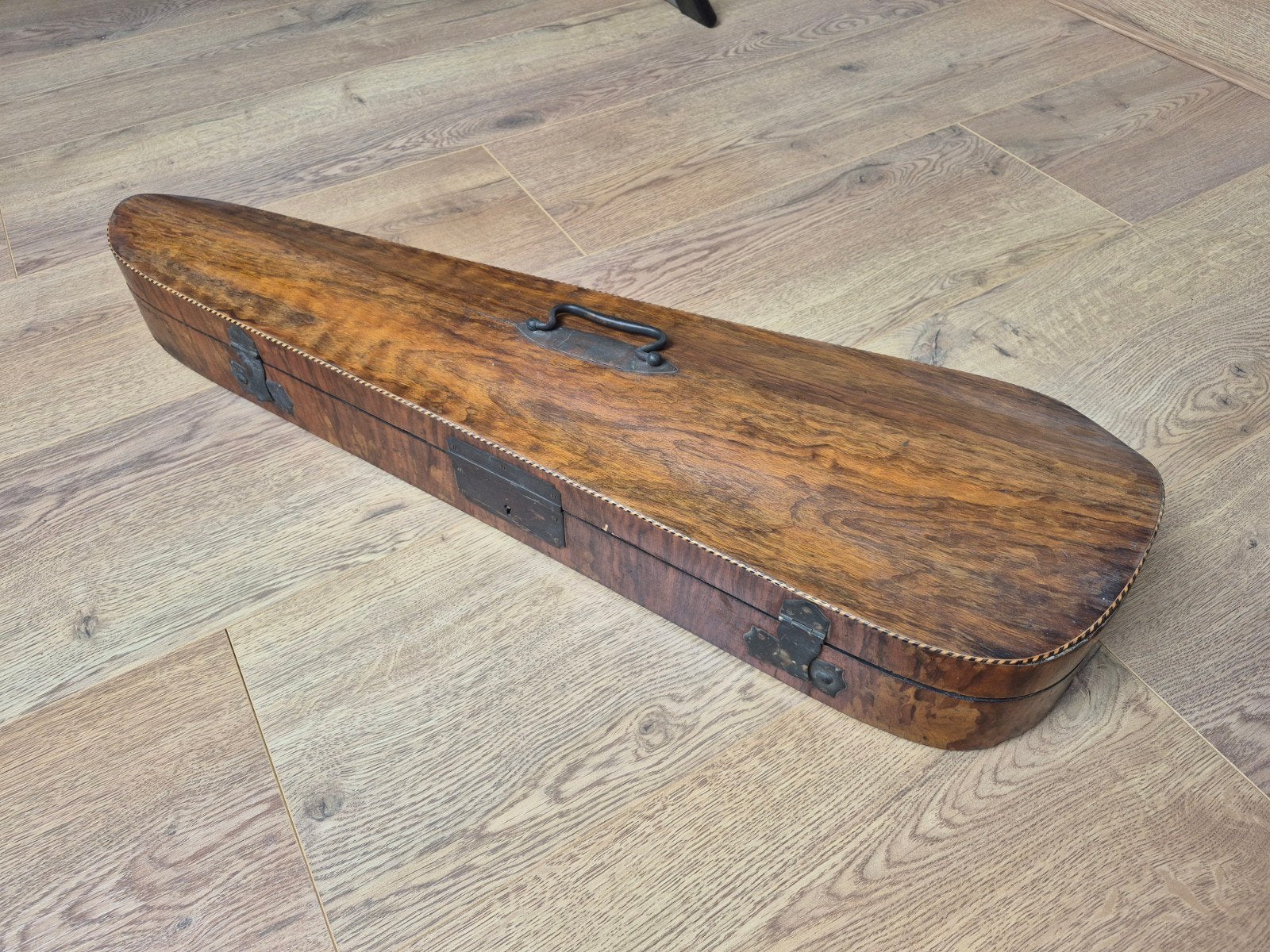 Antiek houten vioolkoffer voor hele viool / 4/4, Ophalen of Verzenden, Gebruikt