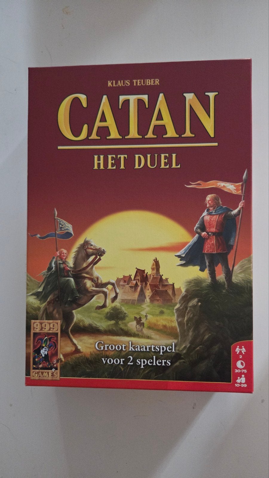 Catan: Het Duel - Groot kaartspel voor 2 spelers, Een of twee spelers, Ophalen of Verzenden, Gebruikt, 999 Games
