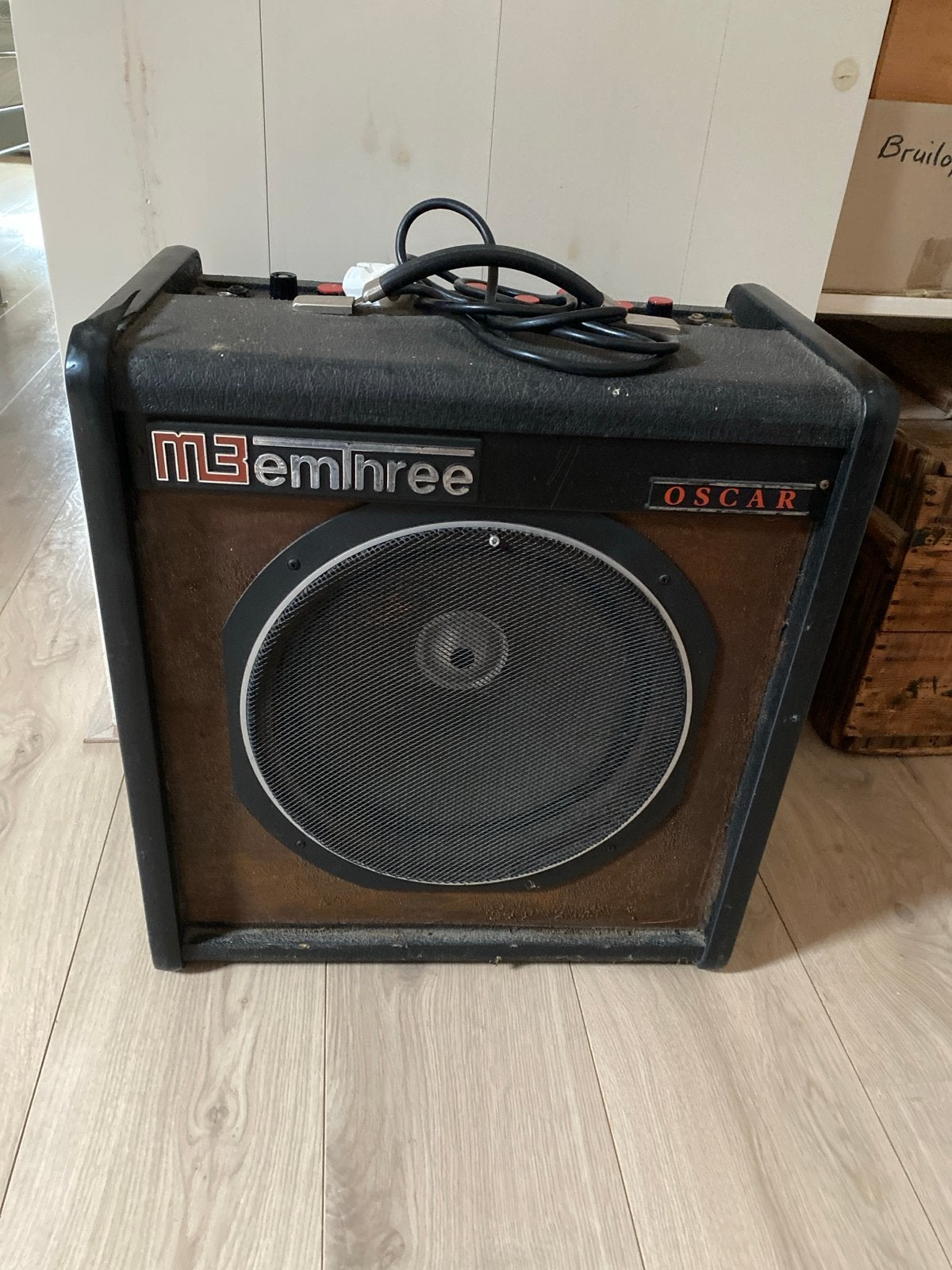 Emthree Oscar gitaarversterker, Muziek en Instrumenten, Ophalen, Gebruikt, Gitaar, Minder dan 50 watt