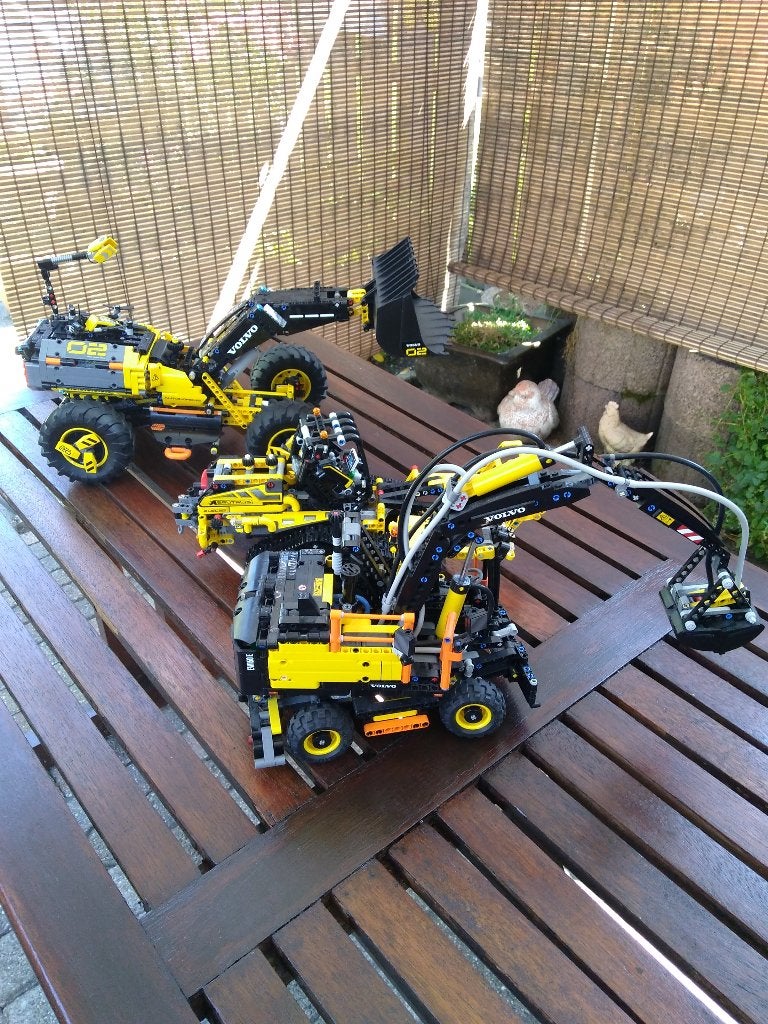 42053 volvo wiellader, 42094 rupslader, 42081volvo loader, Ophalen, Gebruikt, Lego, Overige typen
