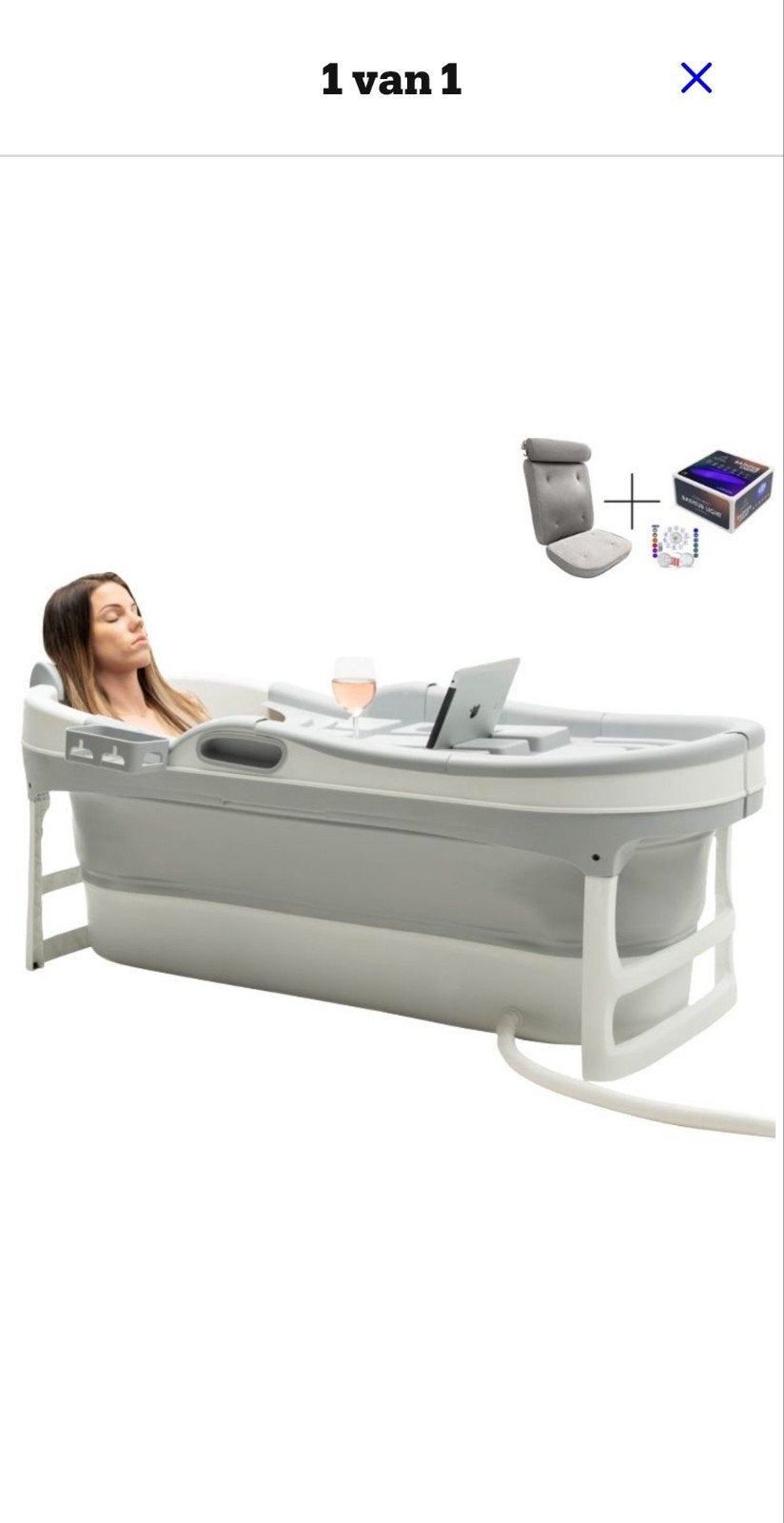 HelloBath Opvouwbaar Bad XL, Ophalen, Zo goed als nieuw