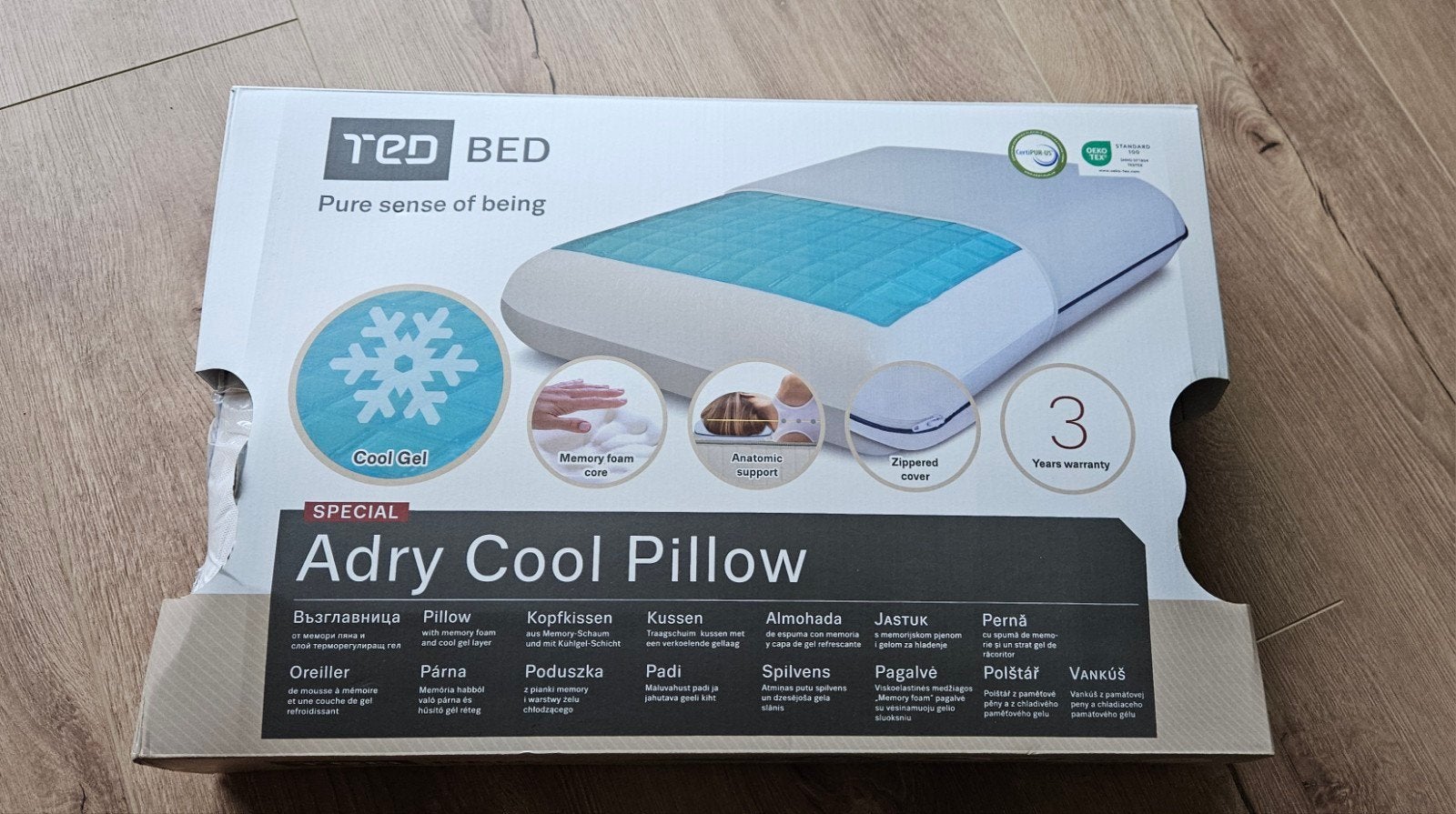 Hoofdkussen TED BED Adry Cool Pillow - Nieuw in verpakking, Overige merken, Wit, Hoofdkussen, Nieuw