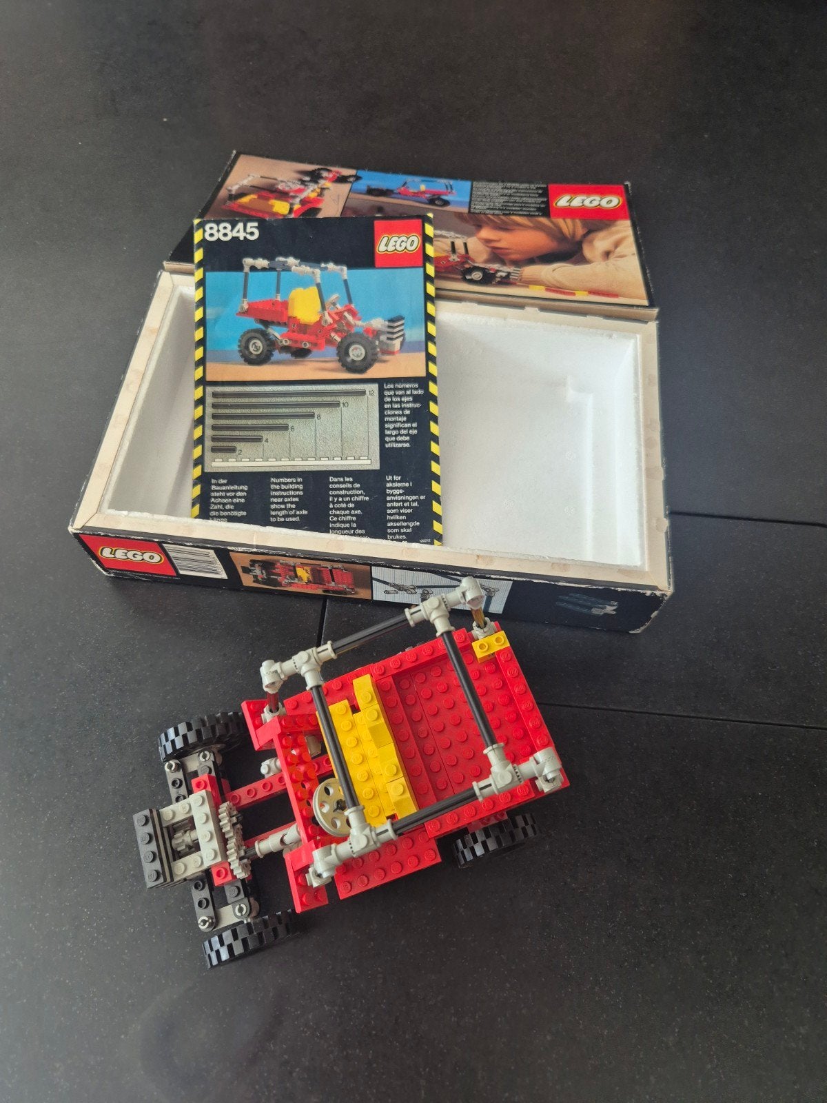 Vintage LEGO Technic 8845 met doos & handleiding, Ophalen of Verzenden, Gebruikt
