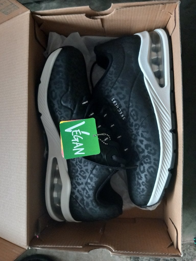nieuwe Skechers Vegan Sneakers Zwart Luipaardprint Maat 40, Skechers, Zwart, Nieuw, Ophalen of Verzenden