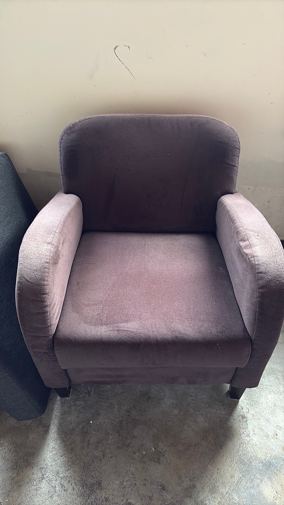Gratis af re halen stoel grijs, Ophalen, Gebruikt, 75 tot 100 cm, Stof