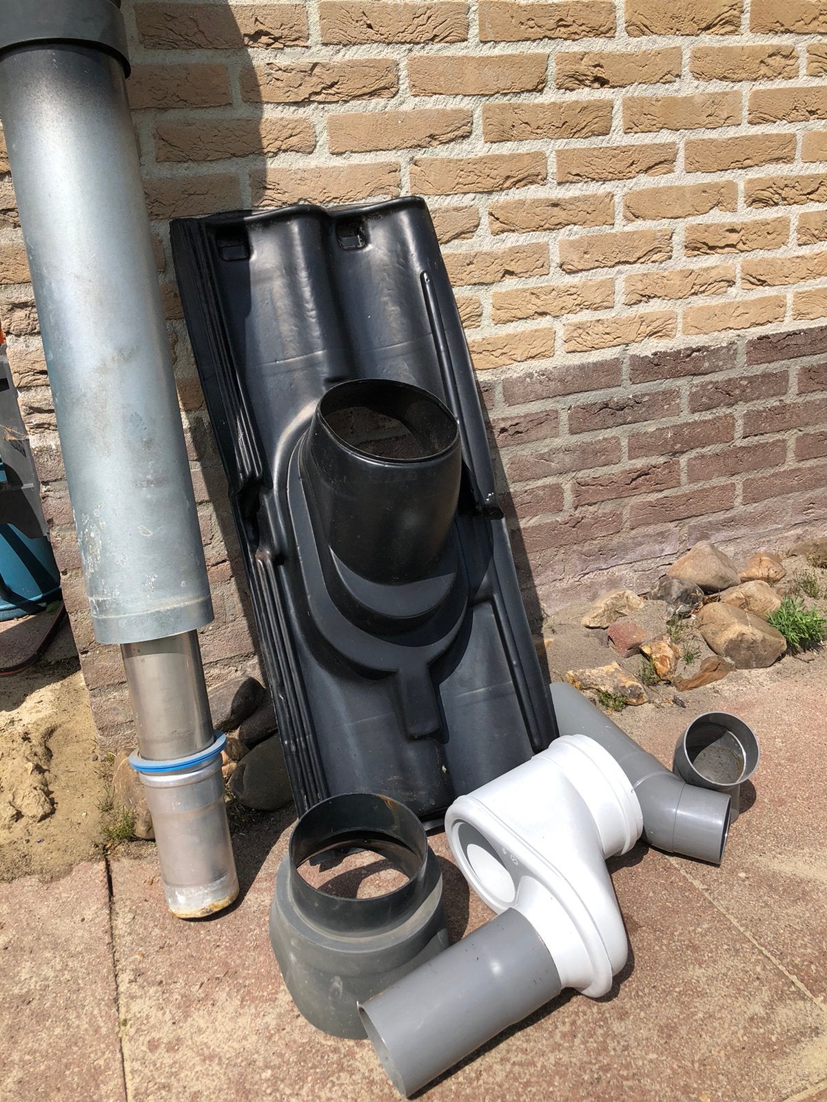 Cv rookkanaal, Ophalen of Verzenden, Zo goed als nieuw, Afzuiger