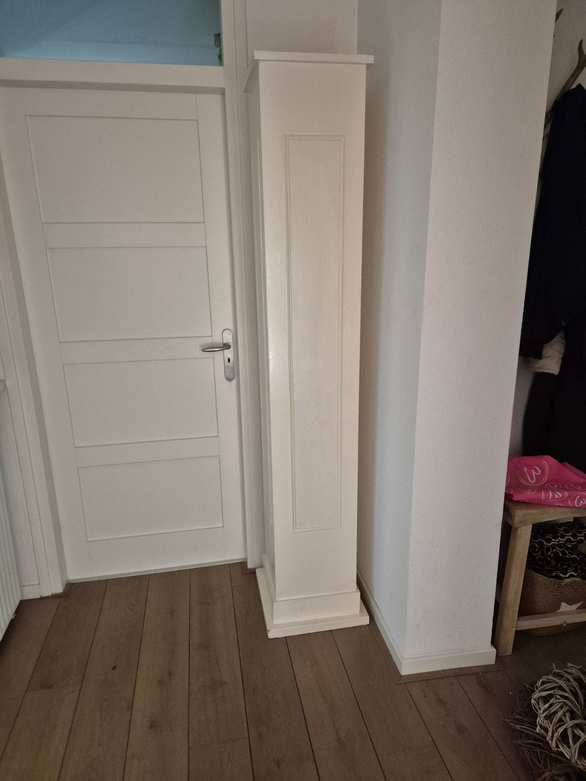 Witte zuil 35 x 196 cm, Ophalen of Verzenden, Gebruikt
