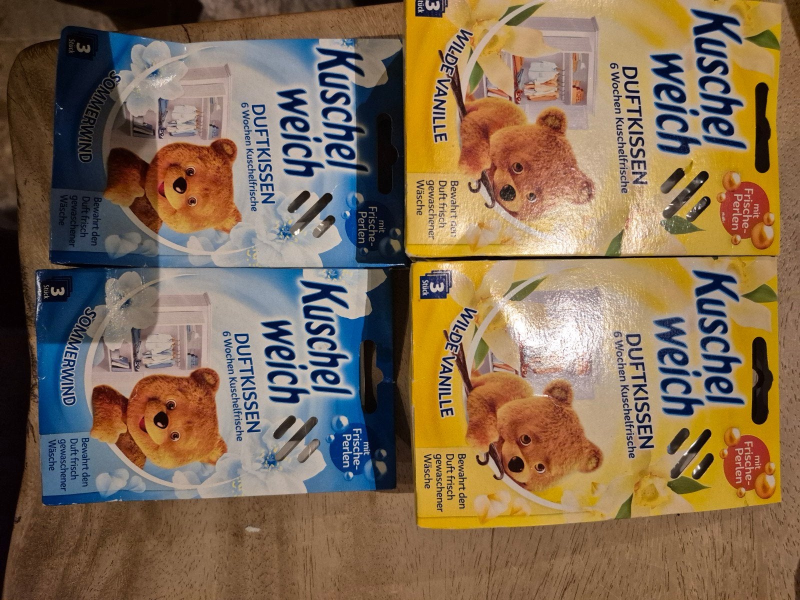 4 x 3 geurzakjes nieuw zomerwind en wilde vanille, Ophalen of Verzenden