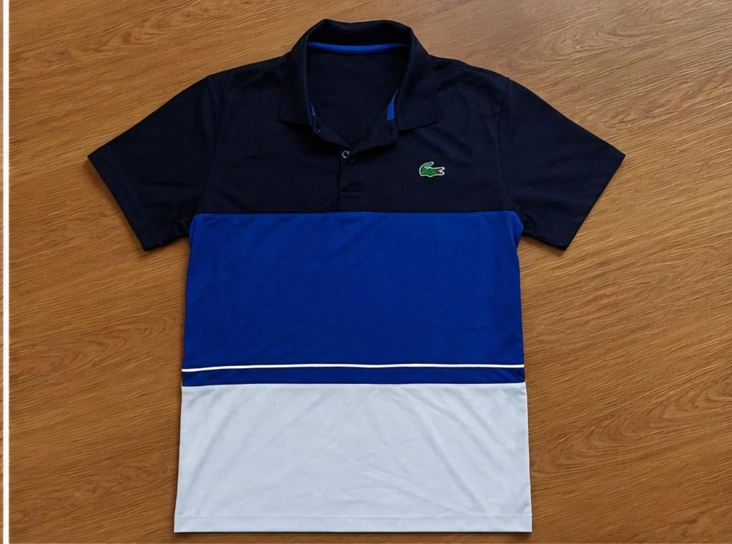 Lacoste polo S, Kleding | Heren, Blauw, Lacoste, Ophalen of Verzenden, Zo goed als nieuw
