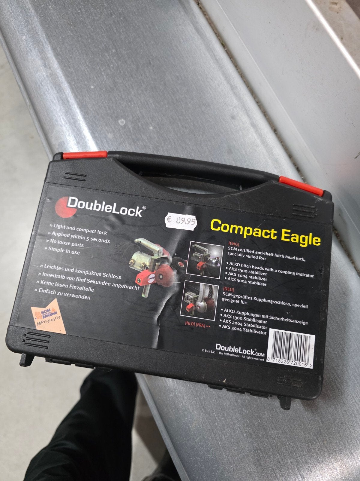 DoubleLock Compact Eagle SCM gekeurd disselslot, Caravans en Kamperen, Ophalen, Gebruikt