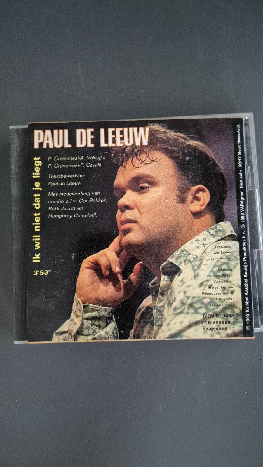 Paul de Leeuw - Ik wil niet dat je liegt (CD Single), Ophalen of Verzenden, Gebruikt, Pop, Single