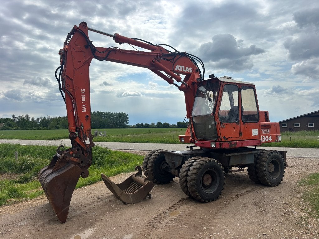 Atlas 1304 mobiele kraan graafmachine MARGE!!, Zakelijke goederen, Machines en Bouw | Kranen en Graafmachines, Ophalen, Graafmachine