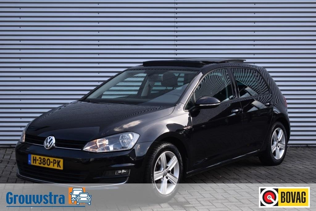 Volkswagen GOLF 1.4 TSI 5DRS. LOUNGE / SCHUIF/KANTELDAK / ST, Auto's, Volkswagen, Voorwielaandrijving, 4 cilinders, 150 pk, Zwart