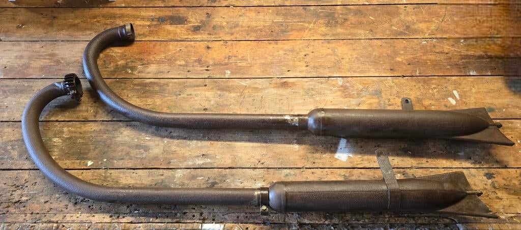 Set uitlaten jaren 30/40, Motoren, Ophalen of Verzenden