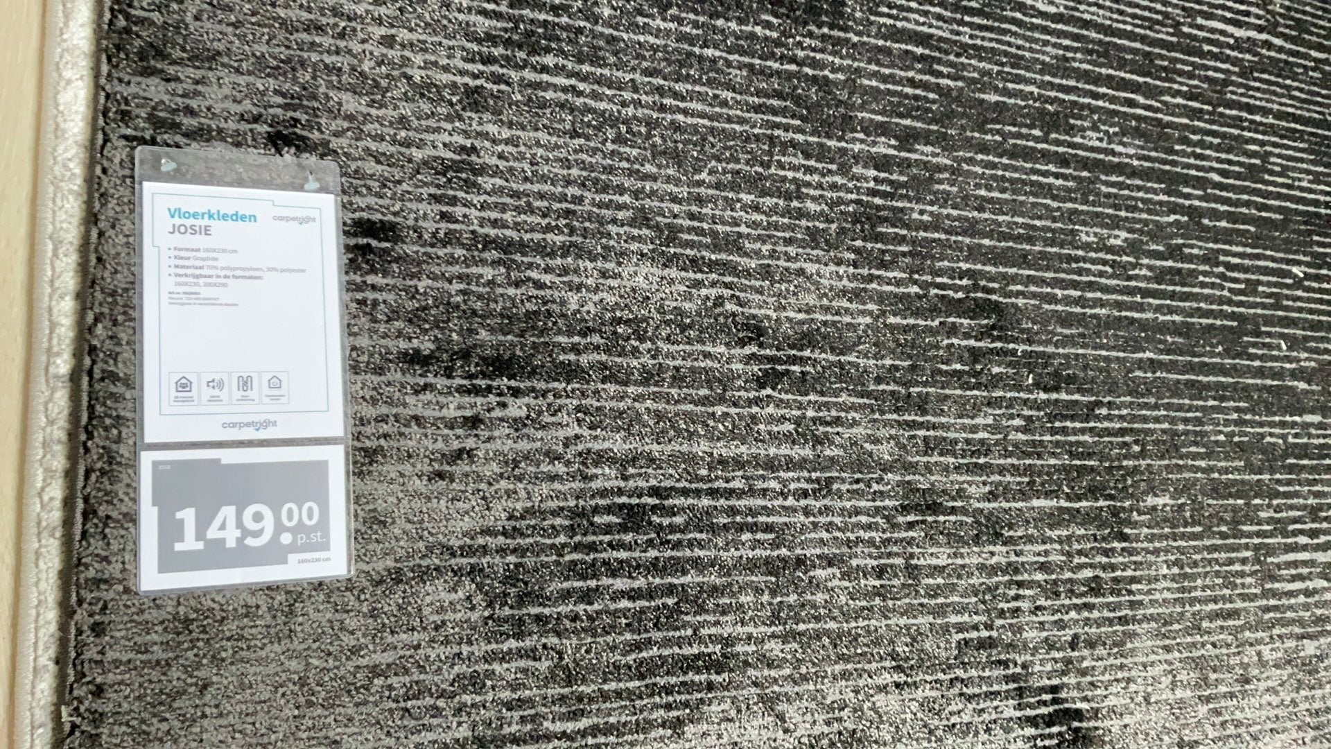 Nieuw Carpetright Josie vloerkleed 1.60 m bij 2.30 m, Ophalen, Beige, 150 tot 200 cm, Rechthoekig