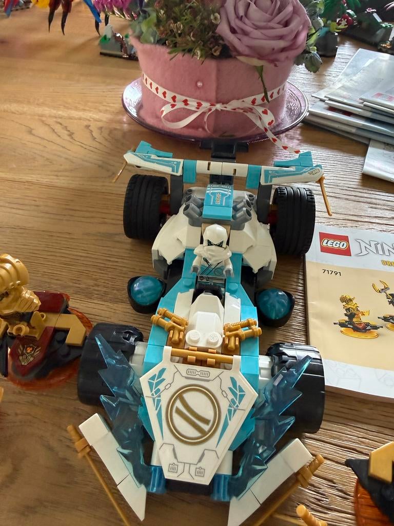 LEGO Ninjago 71791 Zane's Drakenkracht Spinjitzu Raceauto, Lego, Ophalen of Verzenden, Zo goed als nieuw, Inclusief minifiguren