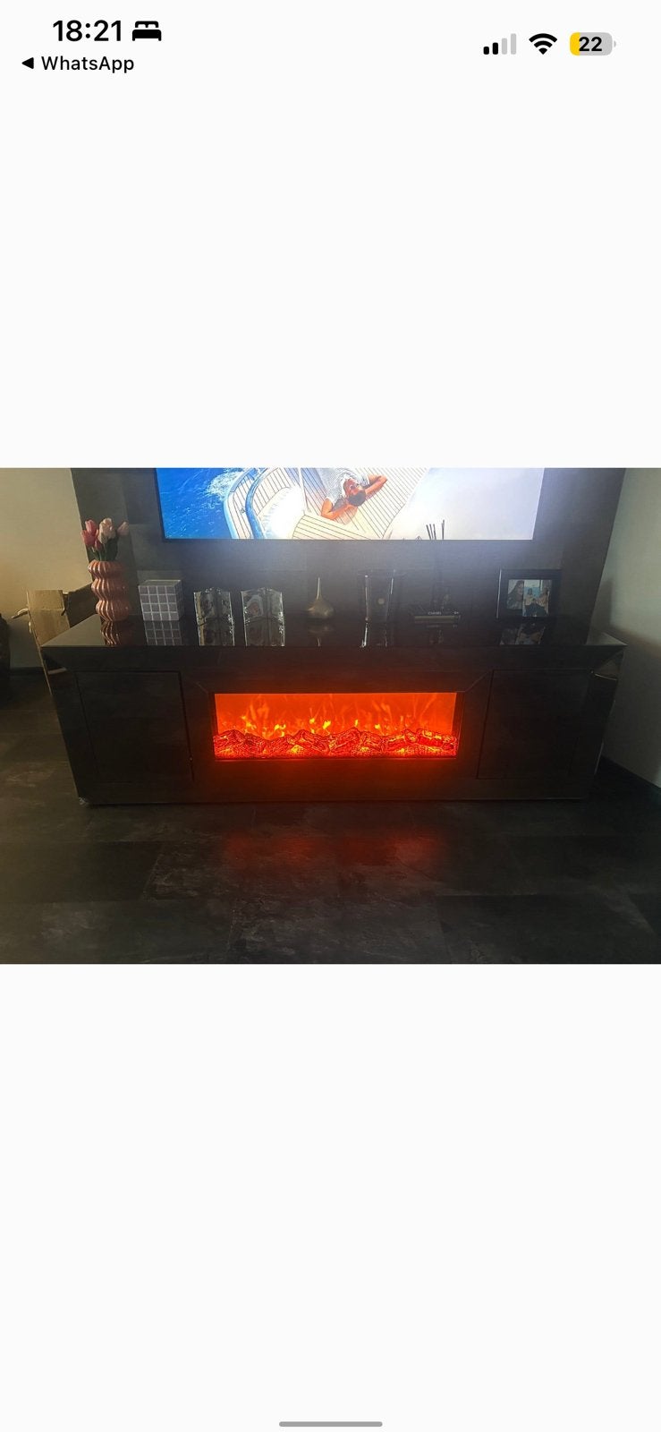 Eettafel + tv kast brons spiegel glas, Ophalen, Rechthoekig, Glas, 150 tot 200 cm