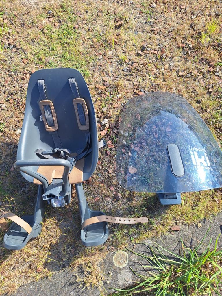 Urban Iki voorzitje met windscherm, Fietsen en Brommers, Voorzitje, Ophalen of Verzenden, Urban Iki, 0 t/m 13 kg