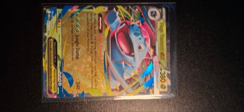 Mega Venusaur EX Pokémon kaart, Ophalen of Verzenden, Zo goed als nieuw, Losse kaart, Foil