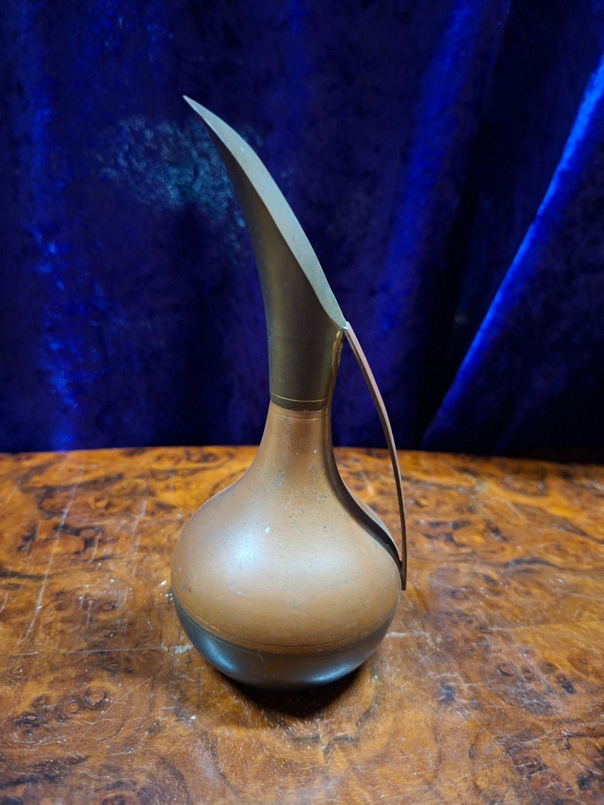 Vintage koperen design schenkkan - Mid Century Modern 16cm, Ophalen of Verzenden