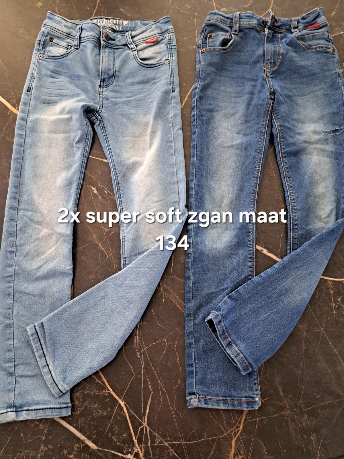 Spijkerbroeken maat 134 zgan pakket 5 x mag per foto weg, Ophalen of Verzenden, Zo goed als nieuw, Jongen, Broek